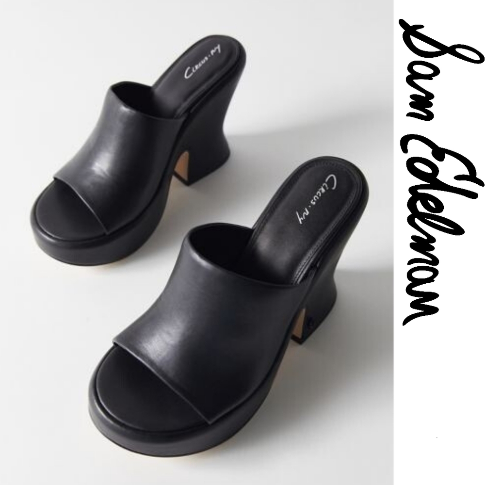Sam Edelman Patrice Black Size 5 Wedge Heel - Picture 3 of 3